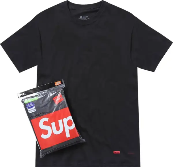 Supreme Mens Hanes Tagless Tees (3 Pack)