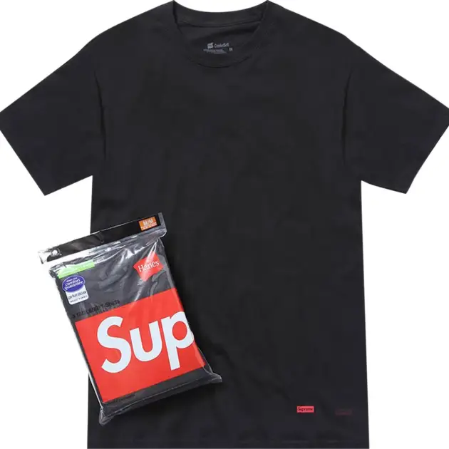 Supreme Mens Hanes Tagless Tees (3 Pack)