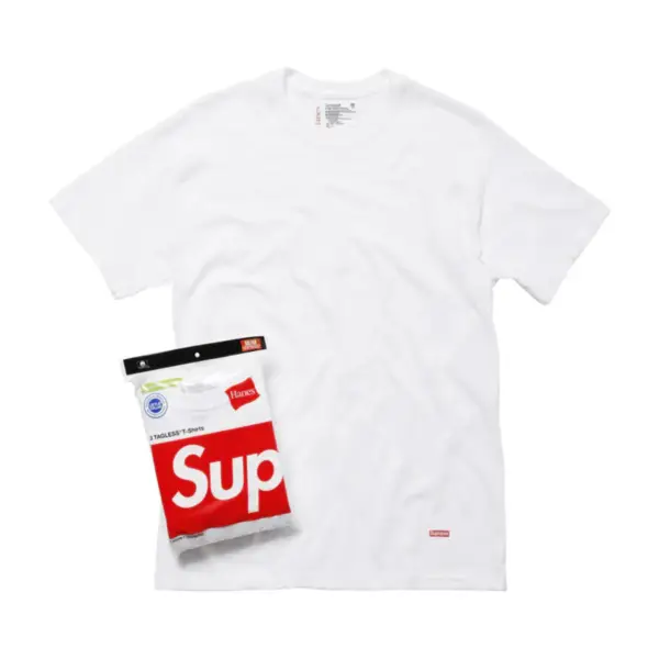 Supreme Mens Hanes Tagless Tees (3 Pack) - Imagen 2